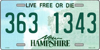 NH license plate 3631343