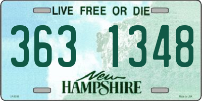 NH license plate 3631348
