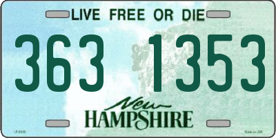 NH license plate 3631353