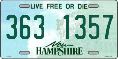NH license plate 3631357