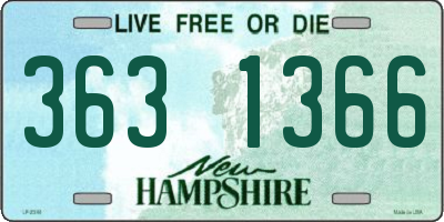 NH license plate 3631366