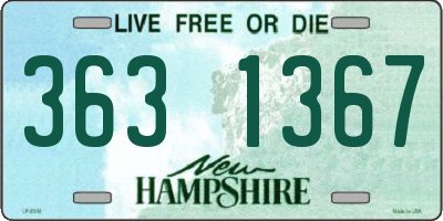 NH license plate 3631367