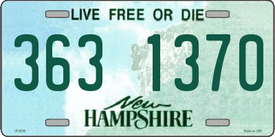 NH license plate 3631370