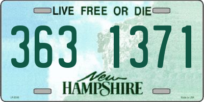 NH license plate 3631371