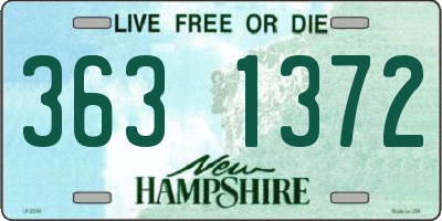 NH license plate 3631372