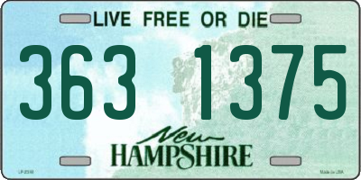 NH license plate 3631375