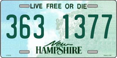 NH license plate 3631377