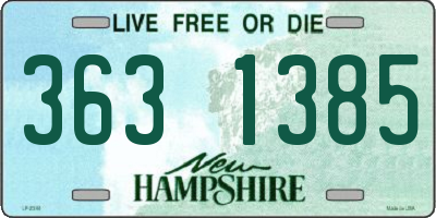 NH license plate 3631385