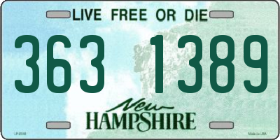 NH license plate 3631389