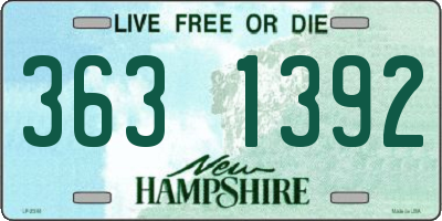 NH license plate 3631392
