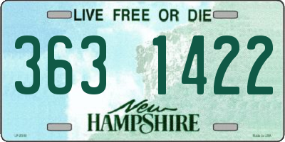 NH license plate 3631422