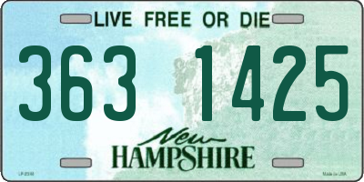 NH license plate 3631425
