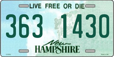 NH license plate 3631430