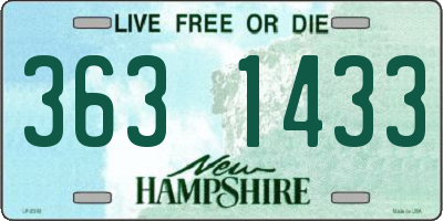 NH license plate 3631433