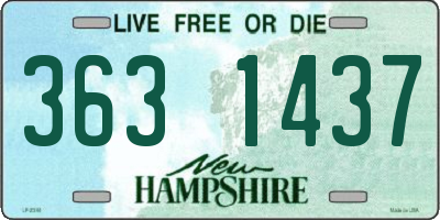 NH license plate 3631437