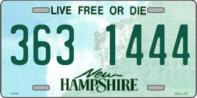 NH license plate 3631444