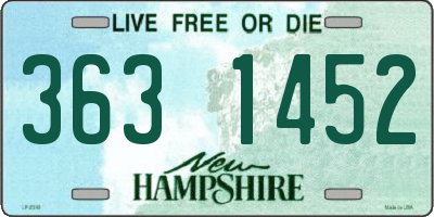 NH license plate 3631452