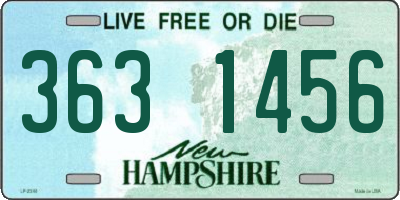 NH license plate 3631456