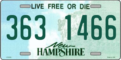 NH license plate 3631466