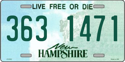 NH license plate 3631471