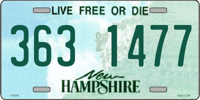 NH license plate 3631477