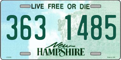 NH license plate 3631485