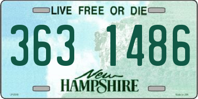 NH license plate 3631486