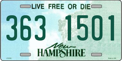NH license plate 3631501
