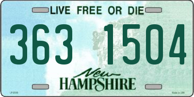 NH license plate 3631504