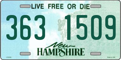 NH license plate 3631509