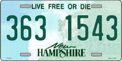 NH license plate 3631543