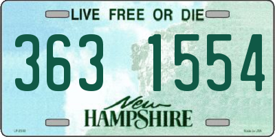 NH license plate 3631554