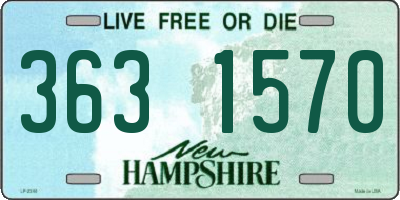 NH license plate 3631570