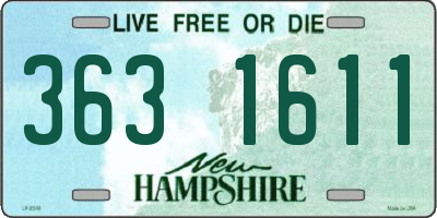 NH license plate 3631611