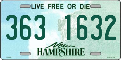 NH license plate 3631632