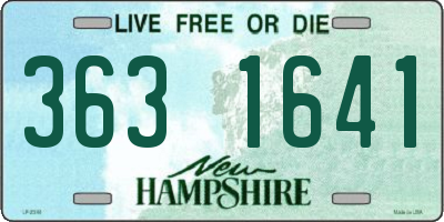 NH license plate 3631641