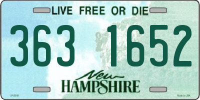 NH license plate 3631652