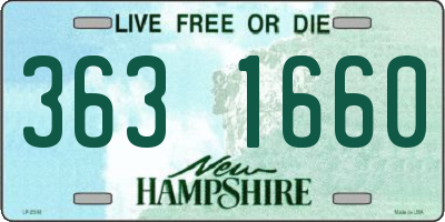 NH license plate 3631660