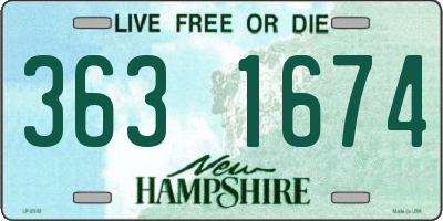 NH license plate 3631674