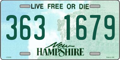 NH license plate 3631679