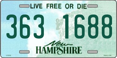 NH license plate 3631688
