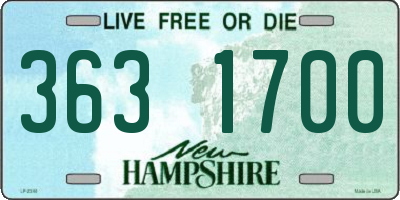 NH license plate 3631700