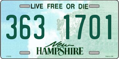 NH license plate 3631701