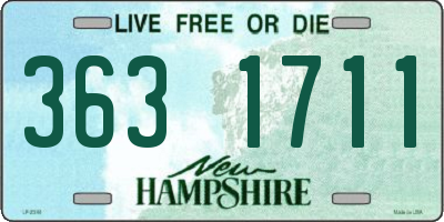 NH license plate 3631711