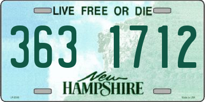 NH license plate 3631712