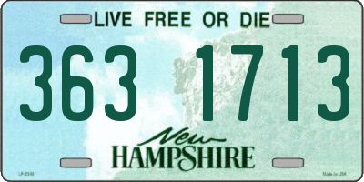 NH license plate 3631713
