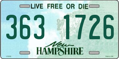 NH license plate 3631726