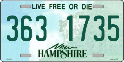 NH license plate 3631735