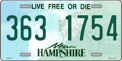 NH license plate 3631754