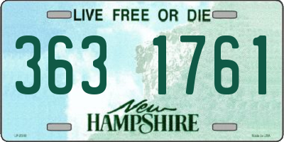 NH license plate 3631761